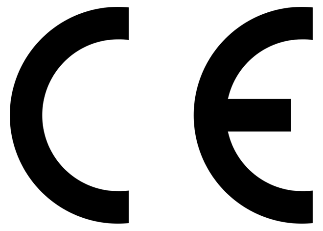 C E Logo - certification mark that indicates conformity with health, safety, and environmental protection standards for products sold within the European Economic Area